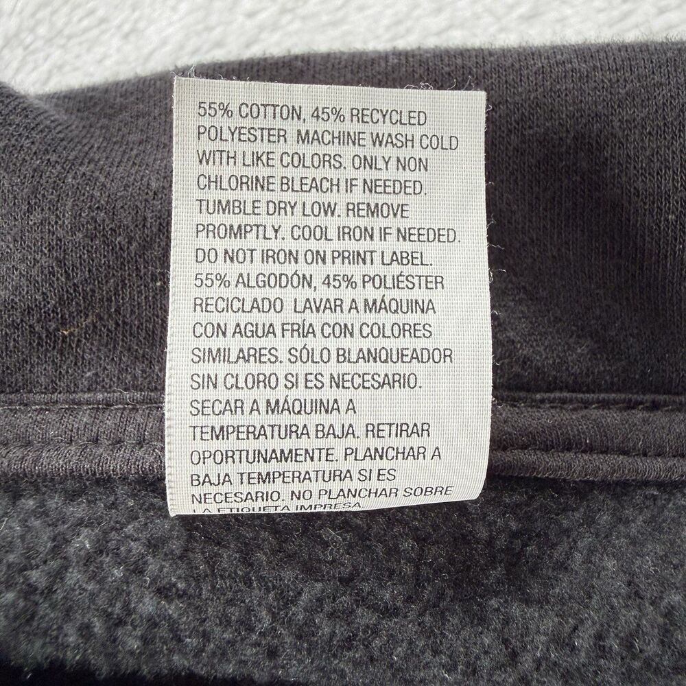 All In Motion Women's Active Comfort 1/2 Zip Pullover Sweatshirt Black Size S - Picture 8 of 8